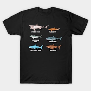 Shark Species Whale Shark Gift Kids White Shark T-Shirt